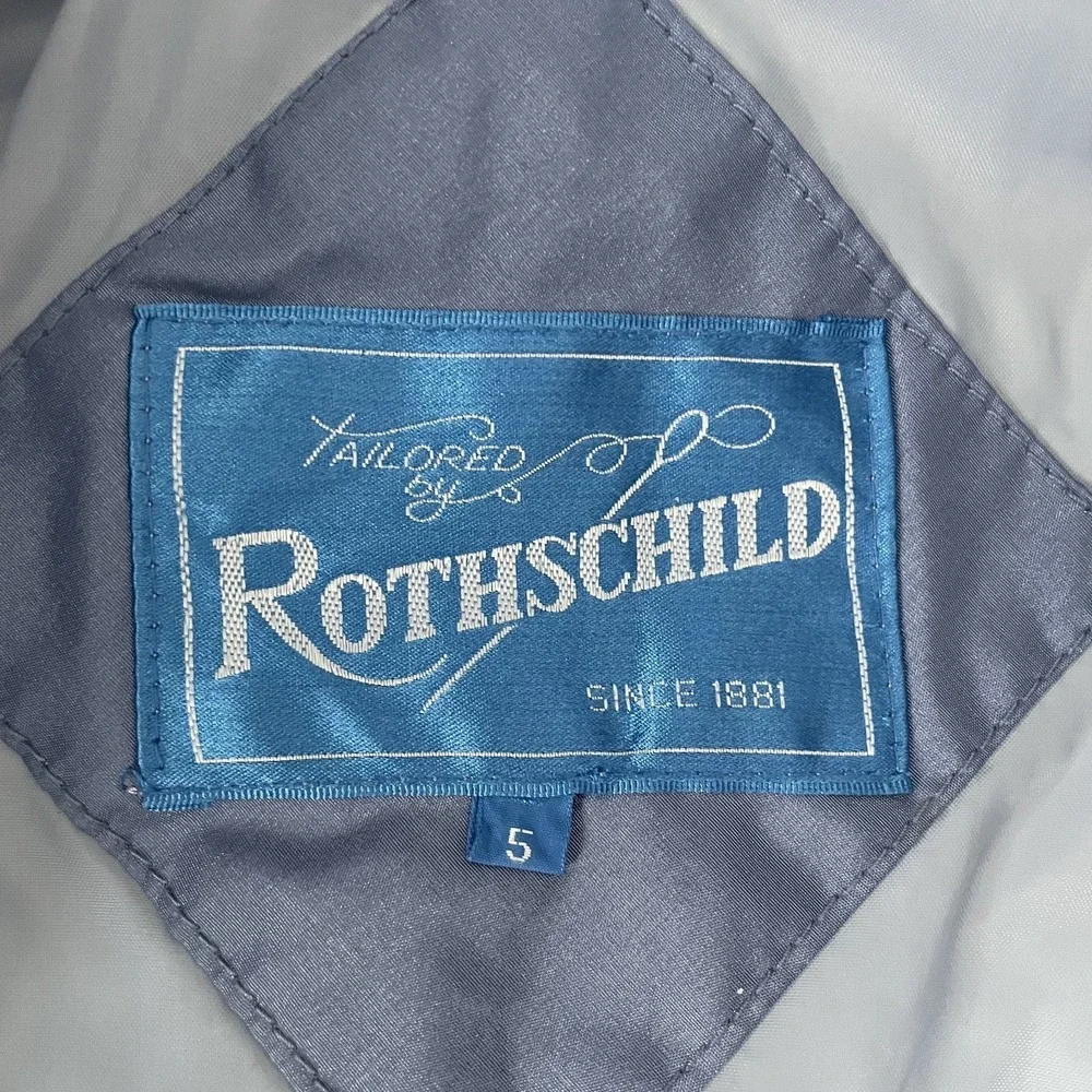 Vintage Rothschild 1980s Periwinkle Hooded Puffer Winter Coat‎ | Girls Size 5